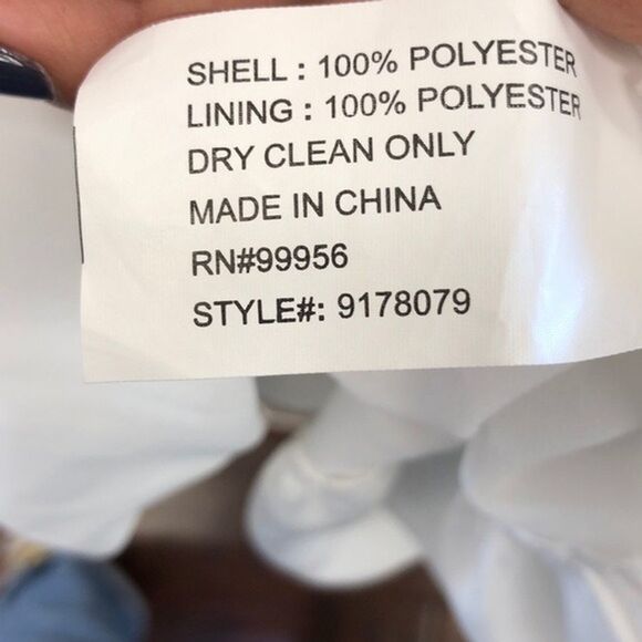 Shoshanna White Sleeveless Ruffle Tulip Hem Formal Dress Size 8 NWT - Picture 5 of 5